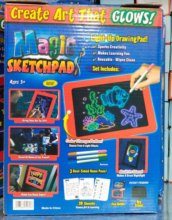 Magic Pad Light Up Glow Drawing Board